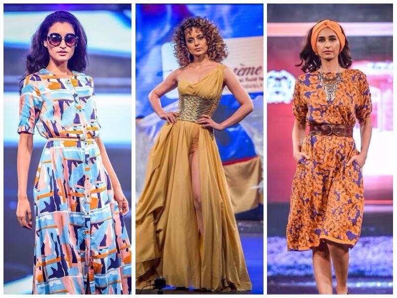 Kangana Ranaut walks the ramp at Liva Crème fabric launch Kangana Ranaut walks the ramp at Liva Crème fabric launch