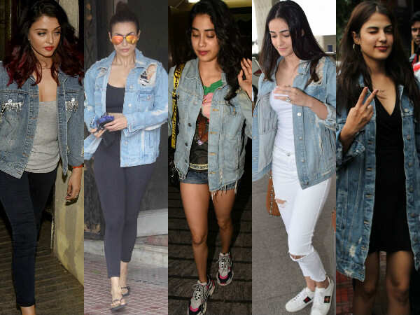 Trend Alert! Janhvi Kapoor, Malaika Arora, Ananya Panday are high on ripped denim jackets
