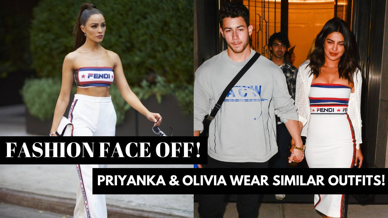 Nick Jonas' fiancee Priyanka Chopra and ex Olivia Culpo wear eerily similar outfits! 