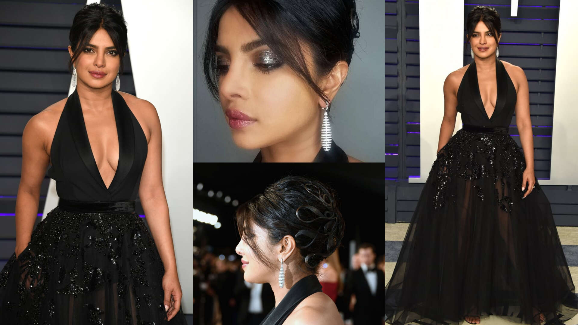 Oscars After Party | Priyanka Chopra Jonas brings on the drama with her Elie Saab gown