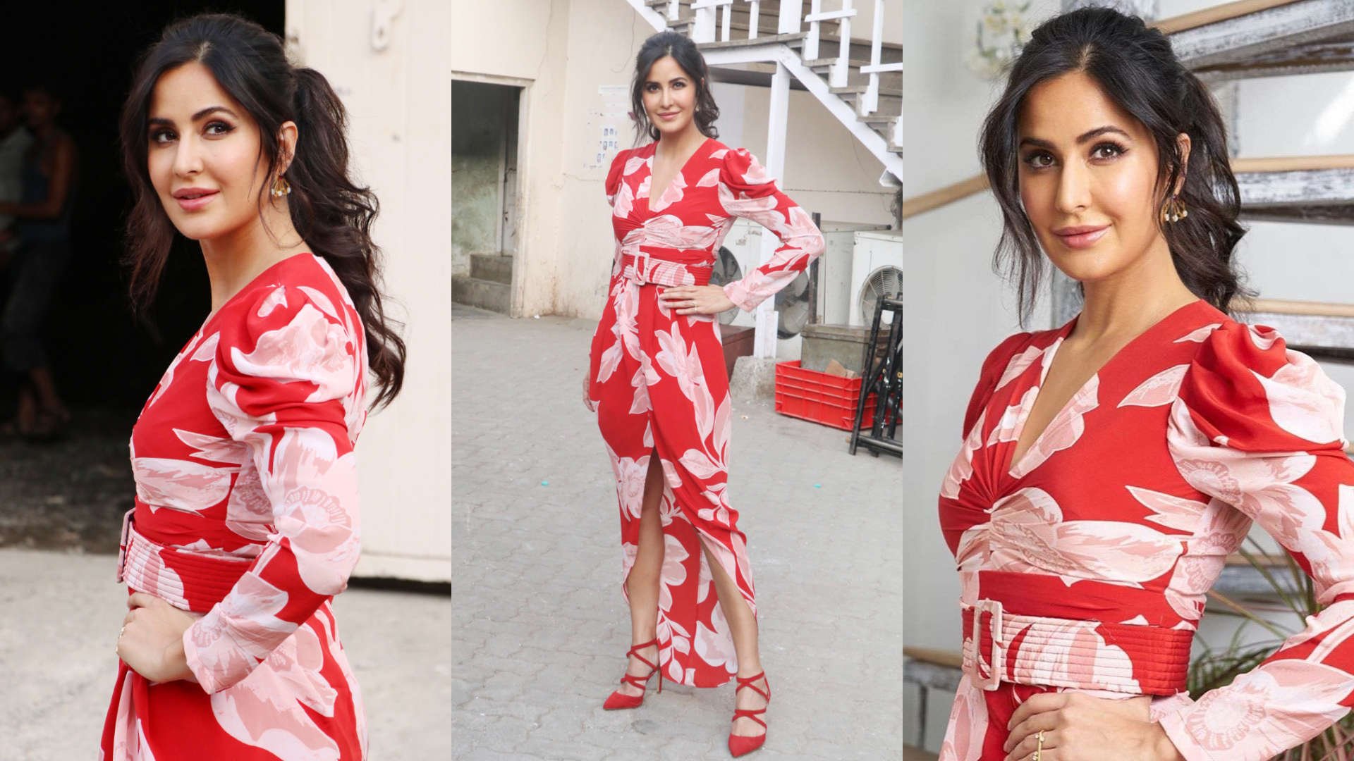 BHARAT Promotions | Katrina Kaif rules the fashion game in her red avatar